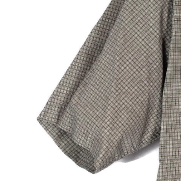Haggar Plaid Dress Shirt Button Down Short Sleeve - Picture 3 of 6